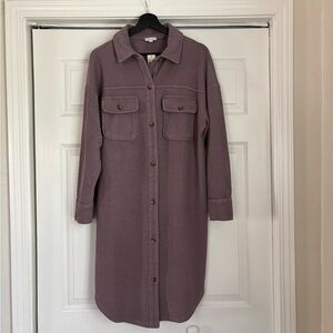 Pilcro Duster Shacket Lilac Small $148